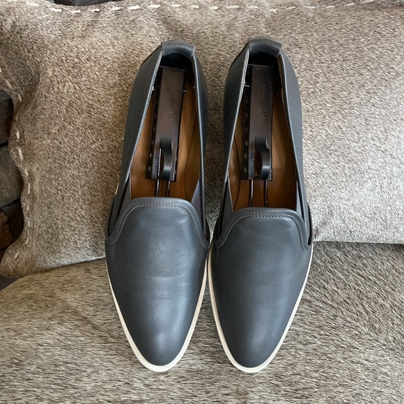 EVERLANE NUBUCK Gray Street Shoe Leather Loafer - Picture 7 of 13